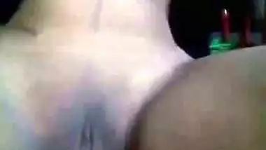 Slim Desi college girl shows bald XXX pussy and tits with big nipples