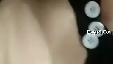 Today Exclusive- Sexy Desi Bhabhi Boob Pressing And Fingerring By Hubby Part 1