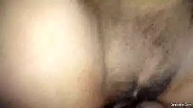 Wife trying to hide her face with towel due to shyness while recording