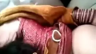 XXX movie scenes of a horny abode wife fucking her spouse in the car