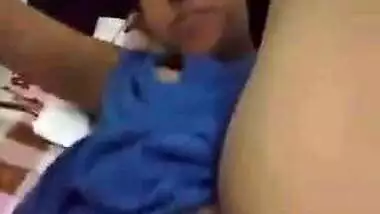 Innocent looking beautiful girl showing her beautiful pussy and boobs to her lover