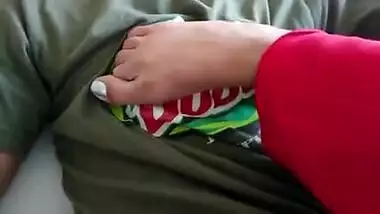 Sucking her sweet indian toes