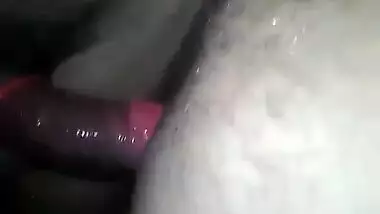 XXX sized penis nails Desi girl's pussy close-up in first-person MMS