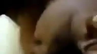 Excited Desi guy begins sex with fat girlfriend by kissing her XXX jugs