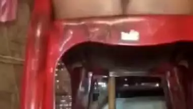 Desi Guwahati woman in video of XXX striptease and posing in the garage