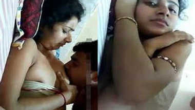 Cuckold Indian Husband Shares His Wife For Threesome