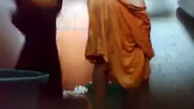 Bangladeshi Maid taking shower.