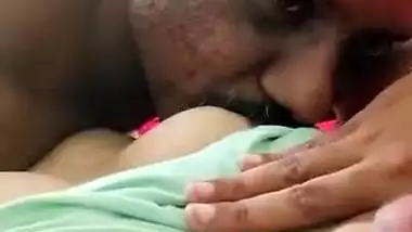 Sucking boobs of cheating wife on cam