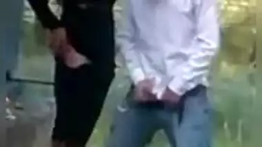 Desi mms sex . Wife cheats on her husband outdoor while he sleep