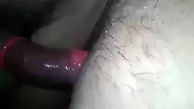 XXX sized penis nails Desi girl's pussy close-up in first-person MMS