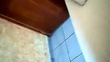 Indian girl takes everything off but leaves green panties on in bed