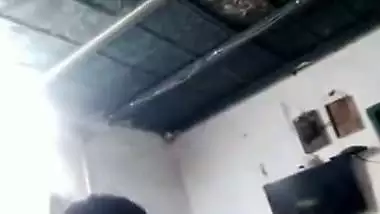 Horny Jija chews big boobs of Sali in a local bf video