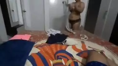 Most Demanded Priya Bhabhi Wearing Cloths Video Record By Hubby Part 2