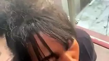 OMG!!!! BLACK GIRL CAUGHT OUTSIDE ON BALCONY SUCKING a BBC!! IT GETS VERY SLOPPY!!!!!