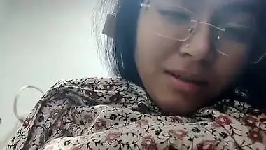 Tattooed wife milking boobs show selfie viral clip