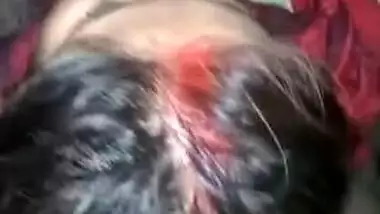 XXX lover makes an MMS video of him fucking the Desi chick's mouth