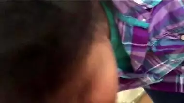 Horny indonesian Maid sucking White dick