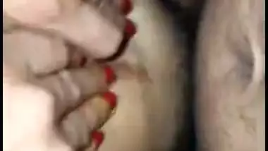 Marathi wife blowjob with cleavage show in nighty