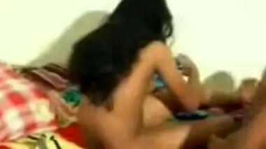 Group threesome Indian porn of Saali do hot chudai with jiju and didi