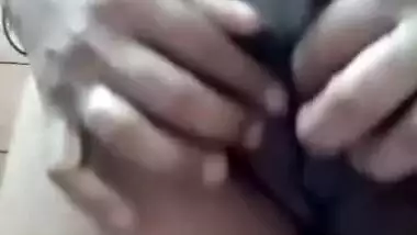 Horny Indian wife fingering for her new lover