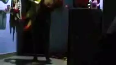 Perverted stud likes to jerk off watching porn videos of Indian landlady