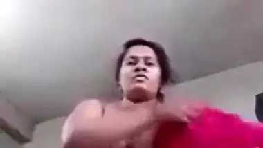 XXX Desi wife happily shows off titties and twat on camera at home