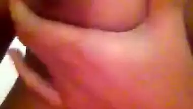 Super cute milk tanker girl boobs and pussy show for lover 2