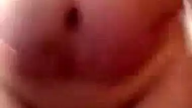 Horny wife nude show on live cam for her secret lover