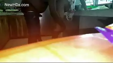 The hot kitchen sex with the maid while cooking