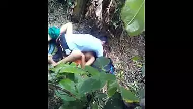 Newly wed couple enjoy outdoor sex on their honeymoon
