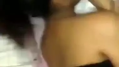 Shy girl in hotel with lover