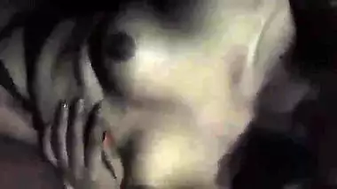 Girl stimulates pussy and exposes small Indian boobs in homemade porn video