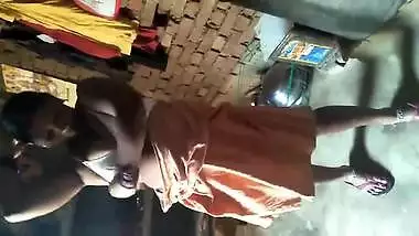 After work Desi woman shows XXX assets in sex clip filmed in garage