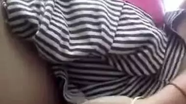 Desi sex slut washes her XXX tits and pussy on camera for fans outdoors