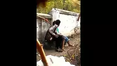 Nice-looking legal age teenager hotty enjoys outdoor sex with her lover