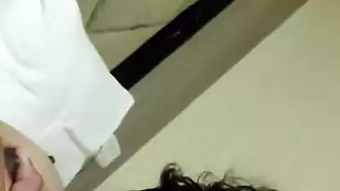 Cute sweet girl with his boyfriend talking & smooth romantic sex with blowjob mms