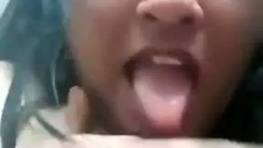 Indian makes her sex breasts public and licks own dark XXX nipples
