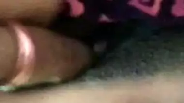 Busty girl showing her boobs and pussy