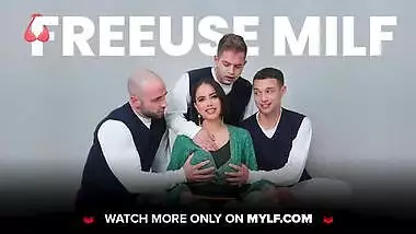 MYLF - Busty Milf Pulls Out Hot Studs Cock Then Sucks And Slobbers It Like She Never Did Before