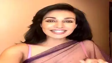 Randi Flora Saini Selling her Cleavage on her App “Guys Buy Ticket and Undress Me”