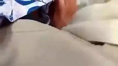 Pakistani porn of a hijabi girl sucking a dick in a bus