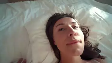 Morning Creamy GF Tight Pussy after college suck and Ride then get hard Fucked