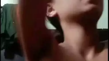 Bhabhi milking breast and fingering pussy viral live