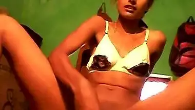 Desi girl moaning hard while masturbating